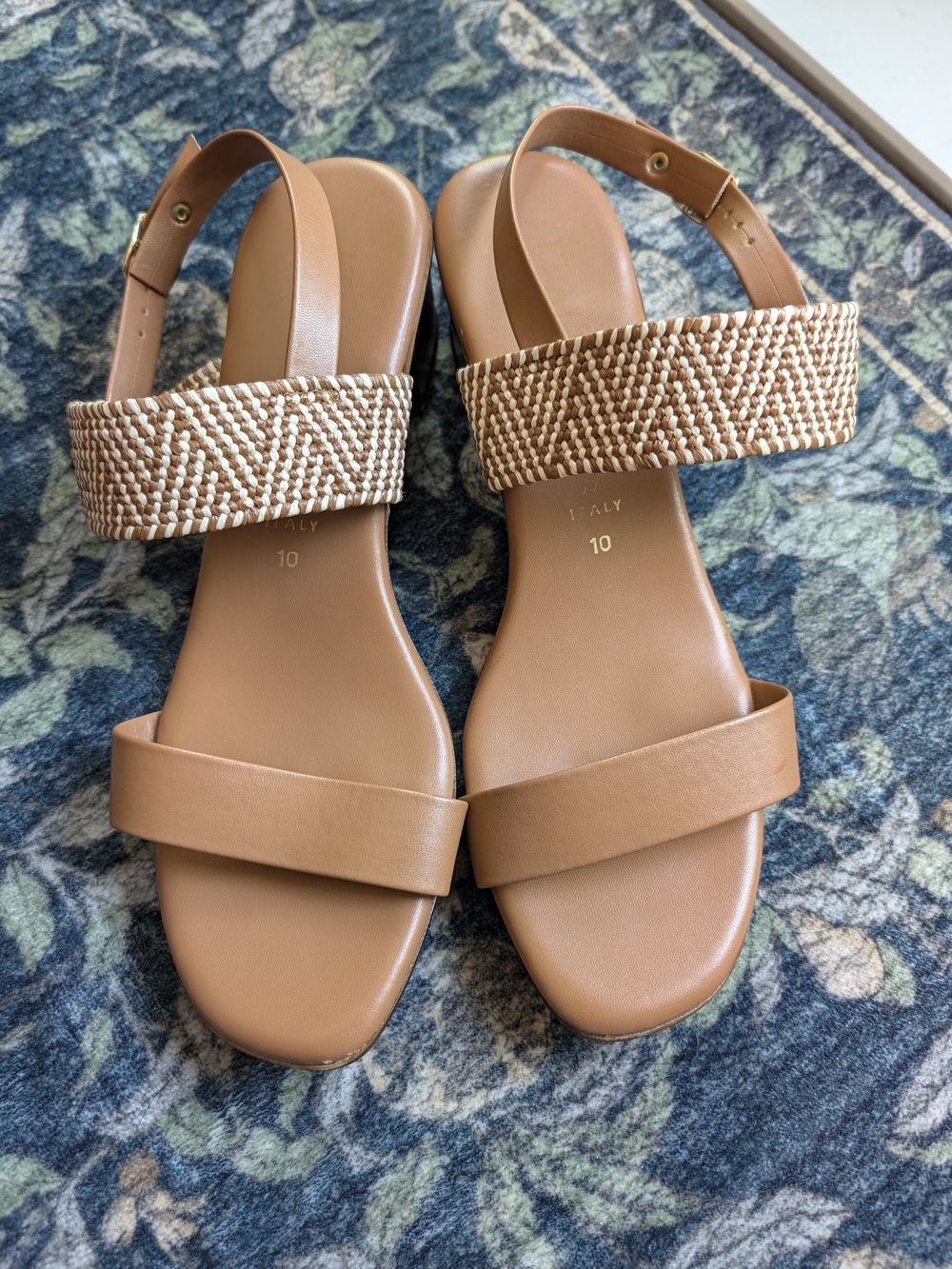 Italian Shoemakers Slingback Sandals. Made It Italy